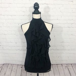 The Limited Black Sleeveless Halter Top Sz XS
